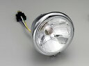 ハリケーン HA5540CR 4.5マルチリフレクターヘッドライト クリアレンズ クロームメッキボディ 12V35/35Wハロゲンバルブ ハリケーン ha5540cr