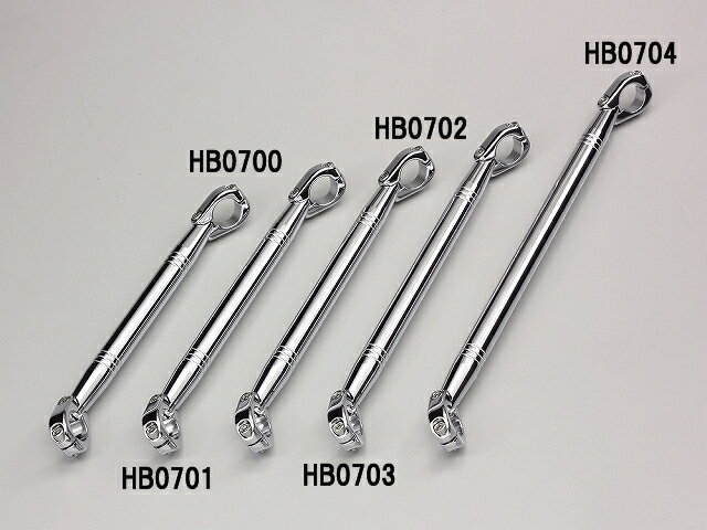 ハリケーン HB0700 ハンドルブレース 極太タイプ 7/8インチハンドル用 XSサイズ オールクロームメッキ ハリケーン hb0700