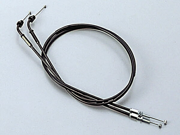 ハリケーン HB6341-10 スロットルケーブル W ブラック SR400/500(-'87). VMキャブレター車 320mmロング ハリケーン hb6341-10