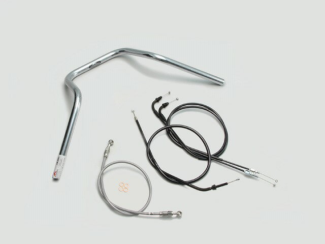 ハリケーン H024-049C ナロー5型 ハンドルキット ハンドルセット クロームメッキ GROM グロム (16- JC61-1300001-/JC75)