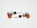 ハリケーン HA5217-02 ミニウインカー オレンジレンズ 2ヶ入 取付ボルト別途必要(HA5220又はHA5221) 汎用 12V23W シングル球