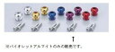 ハリケーン HN1201V アクセント フック M6ナンバープレート用 バイオレットアルマイト 2個入 汎用