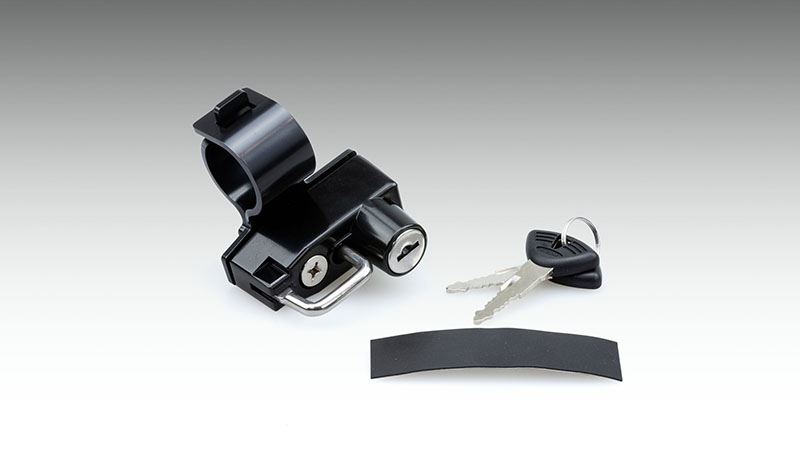 キジマ HDC-05015 ヘルメットロック ブラック ハイパーモタード950 ヘルメットホルダー 鍵付 ツーリング