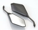 キタコ KITACO 675-1203121 GPRミラー タイプ1/右側/10mm逆ネジ ブラック 1本 汎用 ピロボール式 角度調整