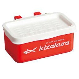 キザクラ 024627 エサBOX レッド 釣り 海釣り エサ箱 餌ケース エサ入レ