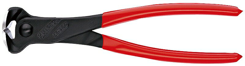 KNIPEX クニペックス 6801-200 エンドカッティングニッパー (SB) 切断能力(軟線;φmm):4.0 切断能力(中硬線;φmm):3.5 切断能...