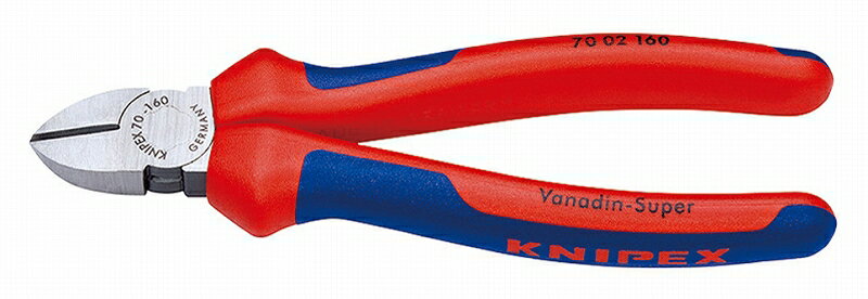 KNIPEX クニペックス 7002-140 斜ニッパー (SB) 切断能力(軟線;φmm):4.0 切断能力(中硬線;φmm):2.5 切断能力(硬線;φmm...