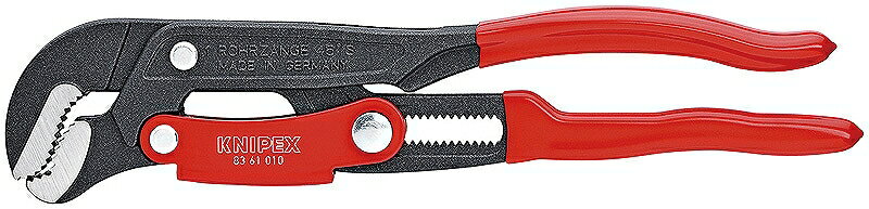 KNIPEX クニペックス 8361-010 パイプレンチ(スウェーデン型) つかみ能力(パイプ径;φinch):1.5/8 つかみ能力(パイプ径;φmm):4...