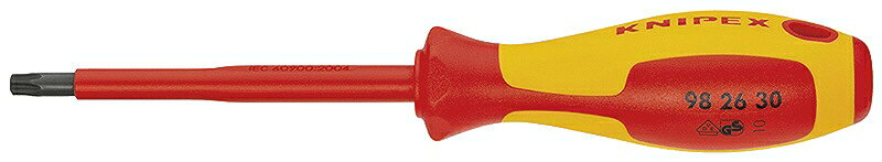 KNIPEX NjybNX 9826-15 ≏wNX[uhCo[ T15 1000V TCYFT15 S(mm)F185 (mm)F80 ≏u[h̒(mm)F15 nh(mm)F107 (g)F25