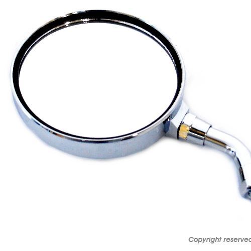 KN企画 KN-BAMM-H8-CP ミニ丸ミラー 正ネジ/径8mm メッキ 1本 左右対称タイプ ミラー