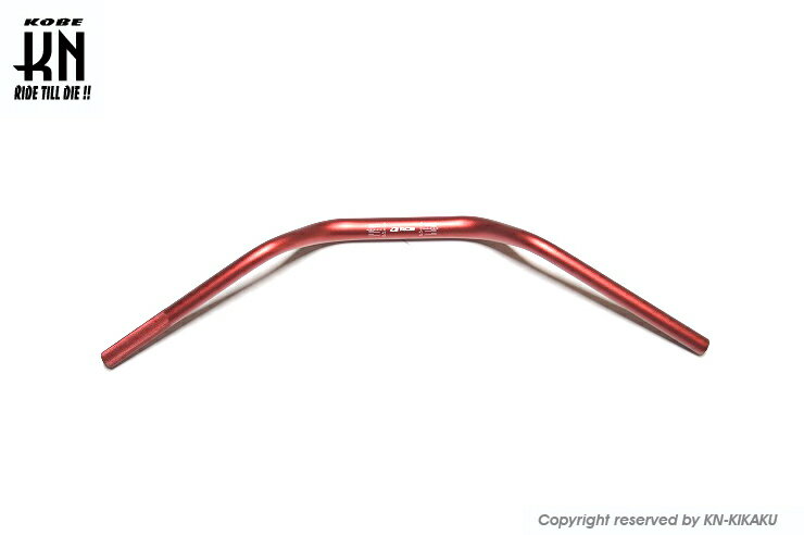 KN企画 01HB004R RCB 汎用ファットバー レッド 取付部28.6mm/ハンドルグリップ部22.2mm