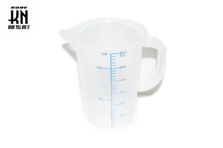 KN企画 TOOL-51-600 プラスチック計量カップ ハンドル付 600cc
