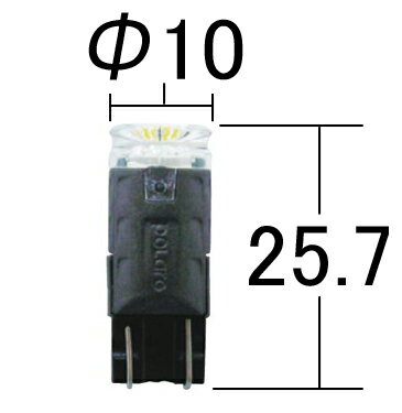 KOITO  P2832W ݥ顼LED T10å ۥ磻 12V 2 LEDŵ  ư 