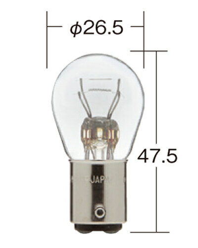 KOITO コイト P8845 ハイパワーバルブ クリア 12V 27/8W S25/ダブル 電球 車 自動車 小糸