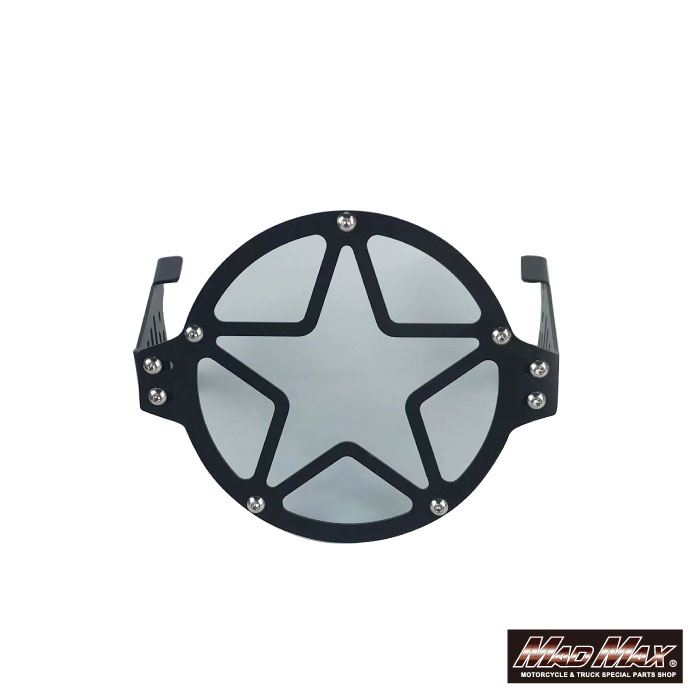 マッドマックス MR19-MO03-CL MrQuick製 ヘッドライトガード クリア モンキー125 ダックス125 スター 星 保護 カバー ドレスアップ MADMAX
