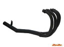 マッドマックス MM10-0017B 手曲げ風 ショート管マフラー ツヤ消しブラック XJR400/R(4HM) バイク パーツ MADMAX