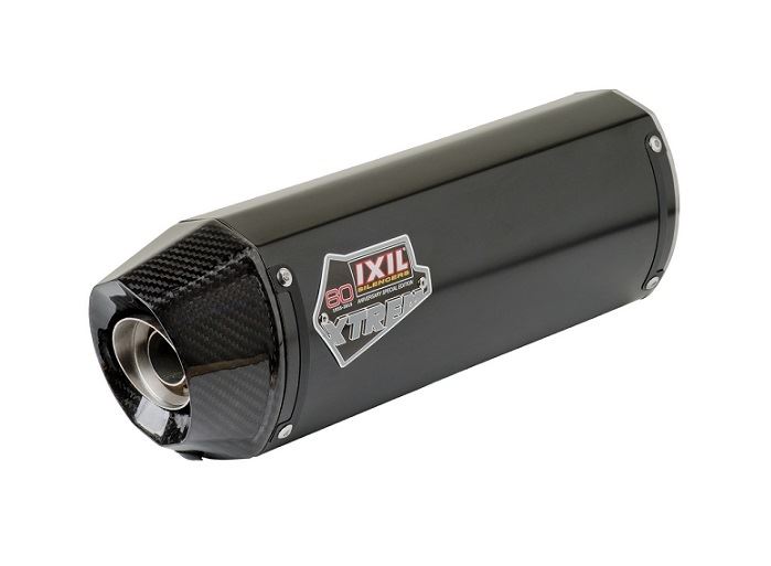 マッドマックス IX-OY909495VXC IXIL(イクシル) スリップオンマフラー 左右2本出し 393mm ブラックHTペイント XOVC オーバル 130×100mm BT1100 ブルドッグ