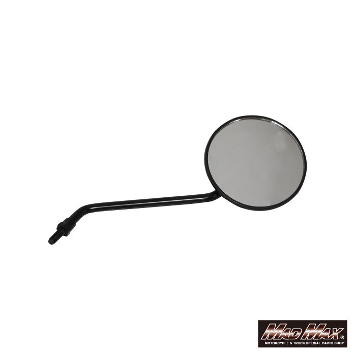 マッドマックス MM04-0012-01 丸形ミラー Z型ステー 8mm ブラック 汎用 1本入り バイク 鏡