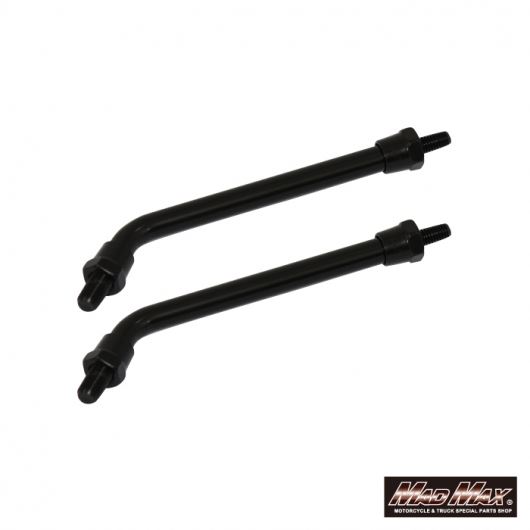 マッドマックス MM04-K009-01-2 Z2タイプ 補修 交換用 ミドルミラーステー 8mm ブラック 汎用 2本入り ..