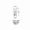 M&H マツシマ 1PWB18AGR 12v10w T13WB 中 グリーン m&h 電球 バルブ
