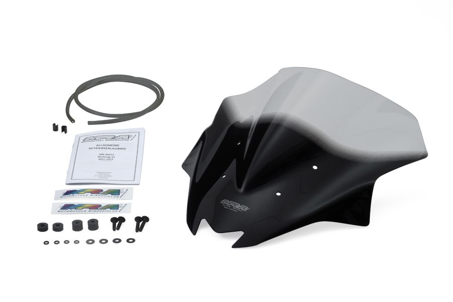 MRA スクリーン レーシング スモーク 幅320×長さ300mm Z250 4025066145928 ウインドシールド バイザー 風防 風よけ 外装 プロト