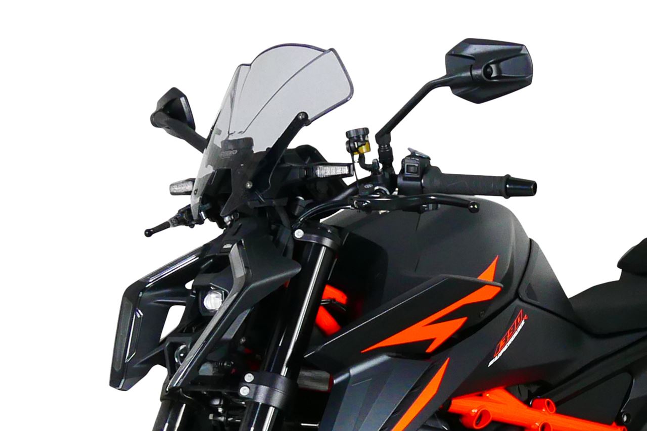 MRA スクリーン レーシング スモーク 幅325×長さ320mm 1390スーパーデュークR 4025066176601 ウインドシールド バイザー 風防 風よけ 外装 プロト