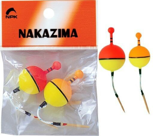 NPKナカジマ 254 ポリカンウキ 6号 18×80mm 2ヶ入り 釣り フィッシング 魚 釣具