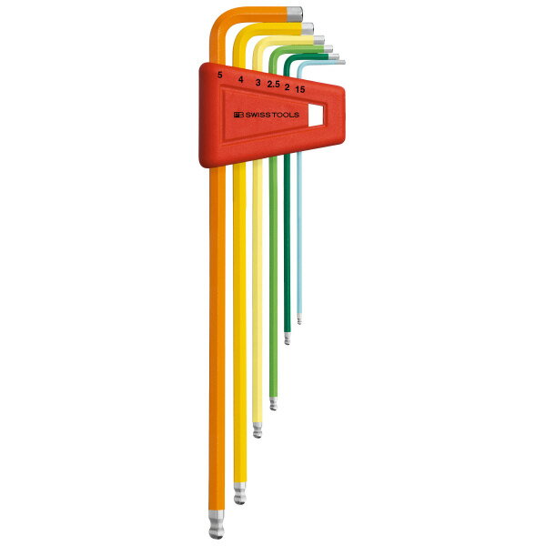 PB スイスツールズ 212LH-5RB 212LH-5RB ボール付ロング六角レンチセット(パックナシ) 質量(g):79