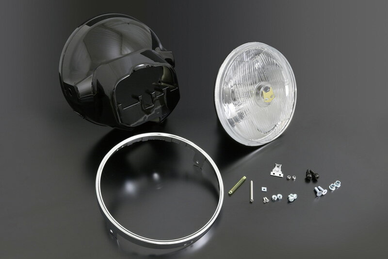 PMC ピーエムシー 143-226 マーシャル888ヘッドライト クリア/ブラックカバー CB750/900F/CB1100R