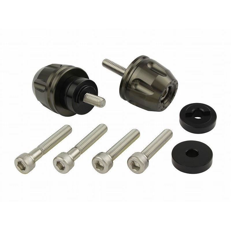 ポッシュフェイス 032176-11 ビレットリボルバーエンド チタン M6 ホンダ/スズキ車 左右セット バイク ..