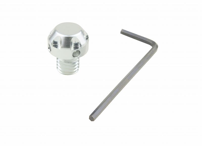 ポッシュフェイス 000813-03 ナサタイプミラー穴埋キャップ シルバー M8/逆ネジ用 バイク