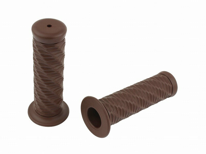 POSH Faith ポッシュフェイス 010372-DS スパイラルグリップ 非貫通タイプ ダークブラウン ハンドルグリップ