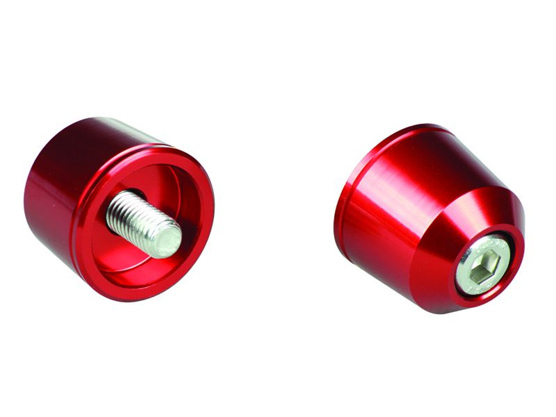 POSH Faith ポッシュフェイス 031178-02-10 ソリッドバーエンド M8 レッド カワサキ用