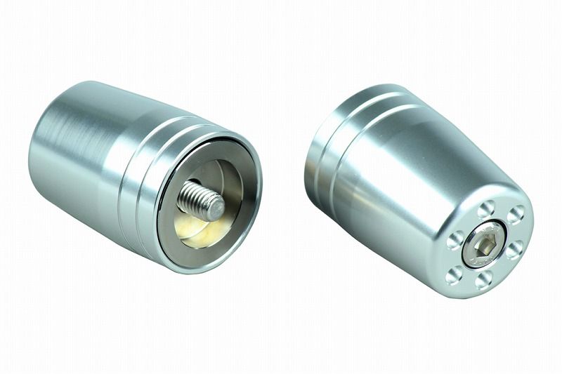 POSH Faith ポッシュフェイス 031579-03-10 ウルトラヘビーバーエンド タイプ1 シルバー M8 カワサキ用