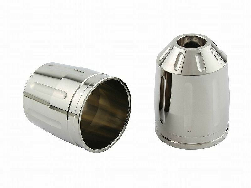 POSH Faith ポッシュフェイス 033879-MK-10 アウターカバー 片側 ウルトラヘビーバーエンドタイプ2/M8用 メッキ 1個入 補修部品