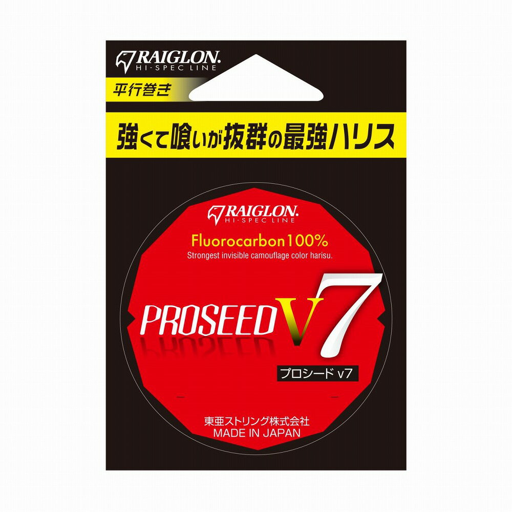 商品説明： 【強くて喰が抜群の最強ハリス】 ・高純度フロロカーボン100％ハリスに電磁波を照射して、分子配列を変え、結節強力・引張り強力を極限までパワーアップ(20％UP)。 ・しなやかさも加味してスッポ抜けや合わせ切れをも解消。 ・水に同化し魚に警戒心をあたえないカモフラージュカラーを採用。 ・プロに依る「魚の喰の違い」を実証すみ。 仕様： ・原産国：日本 ・素材：フロロカーボン ・巻方：平行巻 ・号数：5 ・長さ：50m 画像の注意点： ※画像はイメージです。実際の商品とはデザイン、仕様が一部異なる場合がございます。 ●必ずご注文前にお問合せ、メーカーのホームページなどでお確かめください。 ●サイズ、デザインを必ずご確認の上、ご注文下さい。 ●商品の詳細な情報については、メーカーサイトでご確認ください。 ●画像はイメージ画像です。お使いのPCや携帯電話などの環境により画像の商品と若干の色目が異なる事があります。 ●掲載されている製品のデザイン、価格は予告なく変更することがありますので、ご了承ください。 ●一部の商品はメーカー取り寄せとなり廃盤、または欠品中の場合があります。レグロン 515104 プロシード フロロカーボン 平行巻 5号 50m ハリス リーダー ライン 釣糸 海釣り 筏 ルアー トアルソン