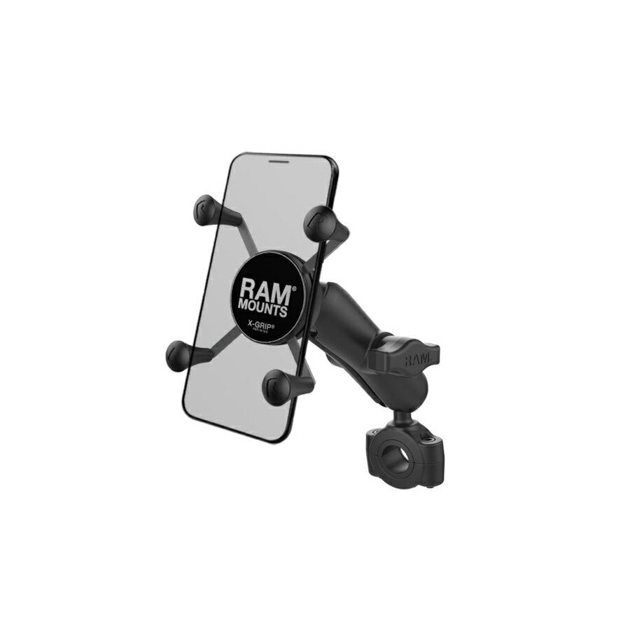 ラムマウント RAM-B-408-75-1-UN7U Xグリップ(S)＆バーマウントベース(M)セット(標準アーム) φ19.05-25.4mm対応 ブラック 1インチボール 1個入り スマホ