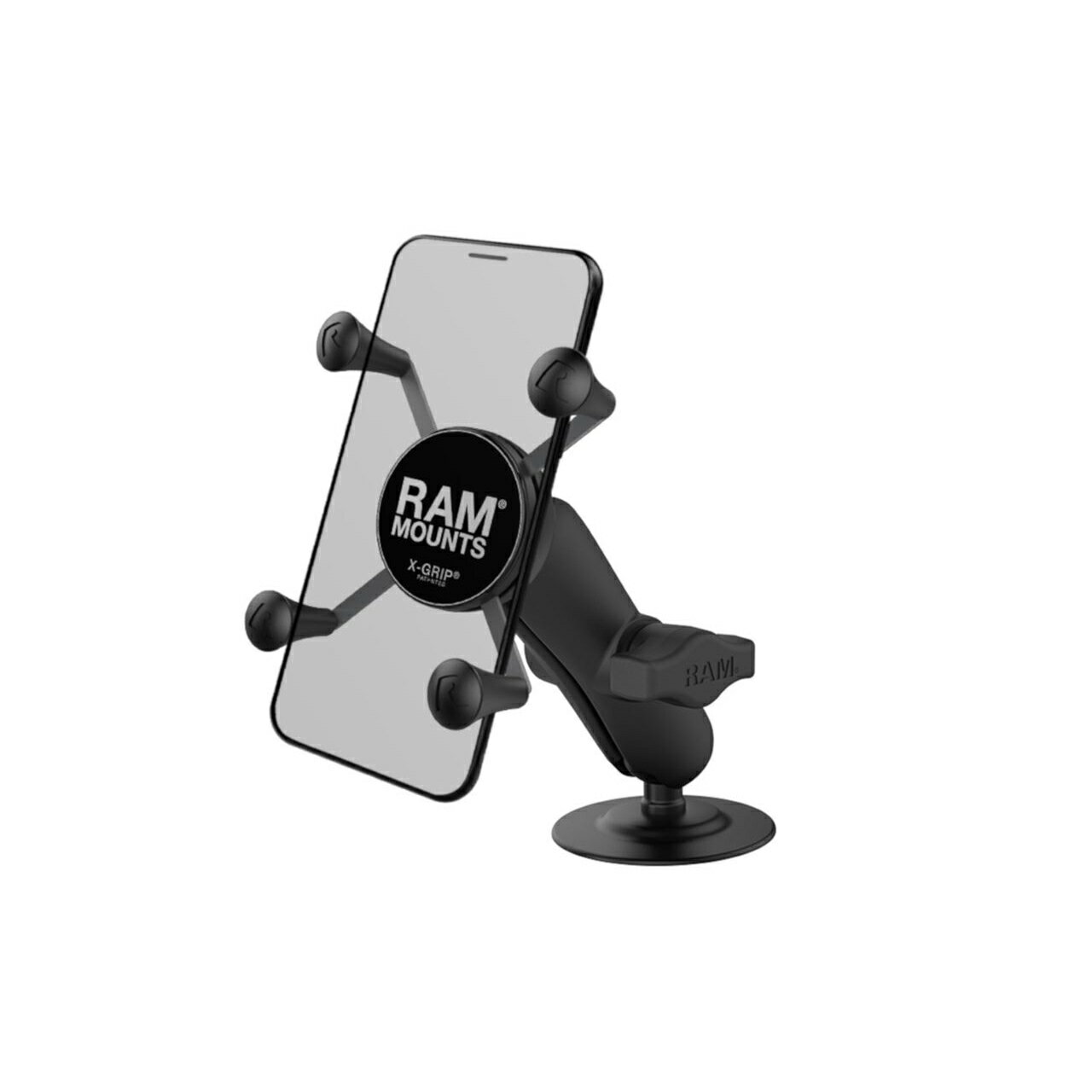 ラムマウント RAP-B-378-UN7U Xグリップ(S)＆貼付ベースセット(標準アーム) 粘着面径63.5mm ブラック 1インチボール 1個入り スマホ