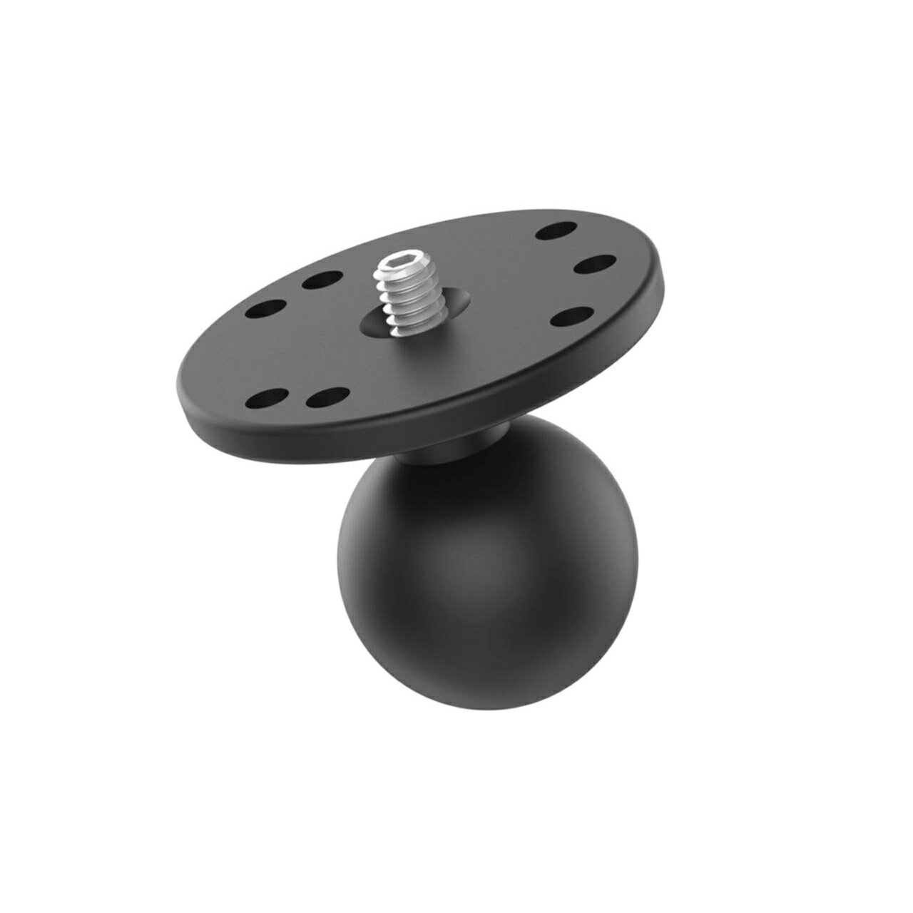 ラムマウント RAM-202AU AMPSホールラウンドベース 1/4inch-20ネジ付(三脚ネジ用) ブラック 1.5インチボール 1個入り