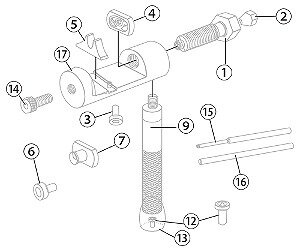 RK TL90-PP428 90ツ-ル用 ピン抜き棒 428用 バイク用品 メンテナンス