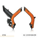 ACERBIS AC-23599BK/OR X-GRIP フレームガード ブラック/オレンジ SX125/150/250 SX-F 250/350/450等 バ...