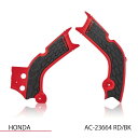 ACERBIS AC-23664RD/BK X-GRIP フレームガード レッド/ブラック CRF250R/RX 300RX 450R/RX バイク
