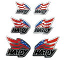 HARDY HA004 フラッグステッカーセット 6枚入 ラフ&ロード