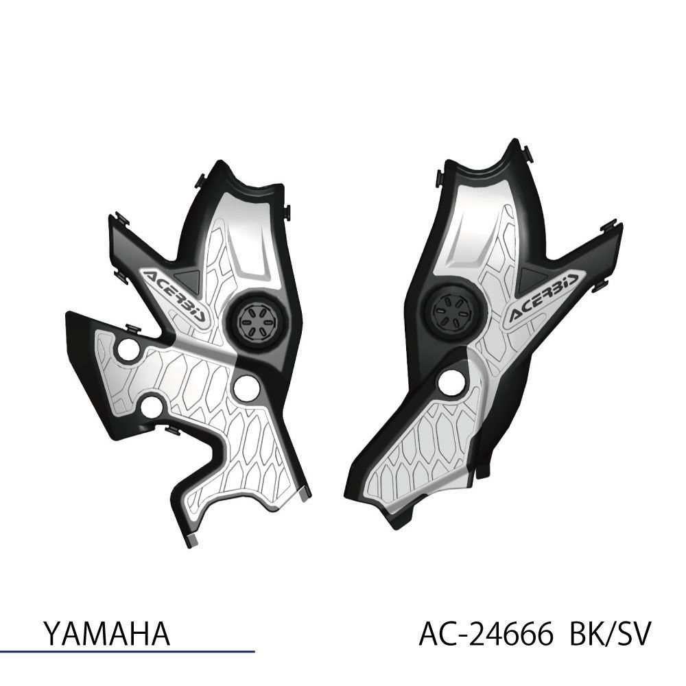 ACERBIS AC-24666BK/SV X-GRIP フレームガード ブラック/シルバー テネレ700 バイク