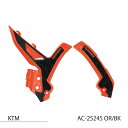 ACERBIS AC-25245OR/BK X-GRIP フレームガード オレンジ/ブラック EXC XC-W SX(F)等 バイク
