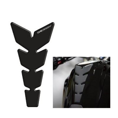 print PI0017-121P タンクパッド ソフトタッチスリム マットブラック 200mm×103mm バイク 外装 パーツ