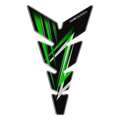 print PI0027-116P タンクパッド MOONスリム グリーン 222.9mm×134.2mm バイク 外装 パーツ