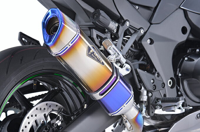 アールズギア RK36-TUSD リアルスペック マフラー シングル/UPタイプ チタンドラッグブルー ニンジャ 1000SX 軽量 サイレンサー バイク 車検対応 政府認証品