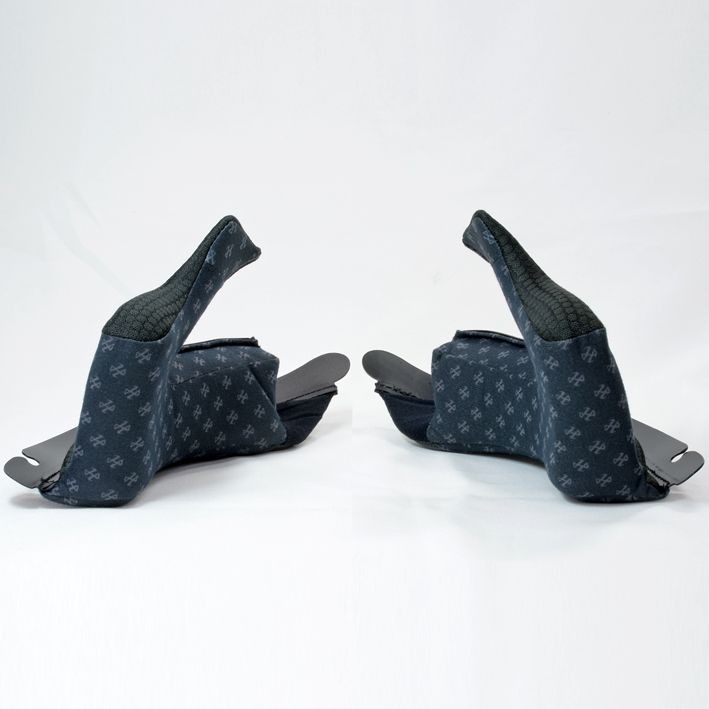 RSタイチ HJP433 チークパッド グレー(プリントロゴ) 20mm(S-XL) RPHA11 オプション ヘルメット用補修..