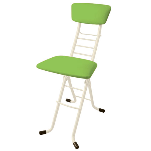 ルネセイコウ CSW-110W ワーキングチェア モア グリーン/ミルキーホワイト 4.9kg 1台 折畳み 折りたた..